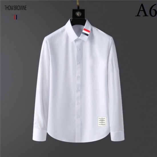 THOM BROWNE Thom Browne 2022 men's long-sleeved shirt crazy about elegant colors THOM BROWNE Thom Browne 2022 men's long-sleeved shirt crazy about elegant colors