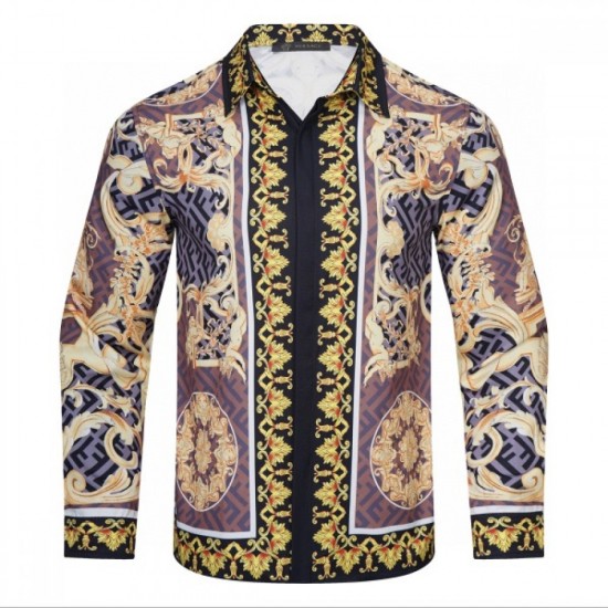 VERSACE Versace 2022 Men's Long Sleeve Shirt Super Fashionable Popularity VERSACE Versace 2022 Men's Long Sleeve Shirt Super Fashionable Popularity