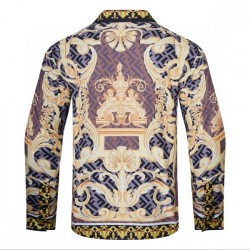 VERSACE Versace 2022 Men's Long Sleeve Shirt Super Fashionable Popularity