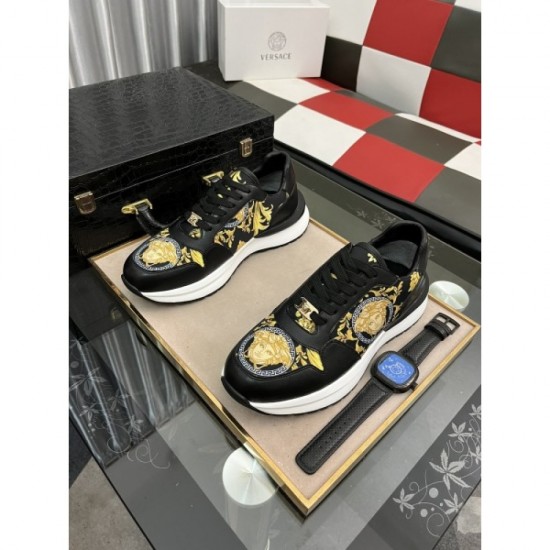 2022SS Men's Sneakers Elegant for adults VERSACE Versace 2022SS Men's Sneakers Elegant for adults VERSACE Versace