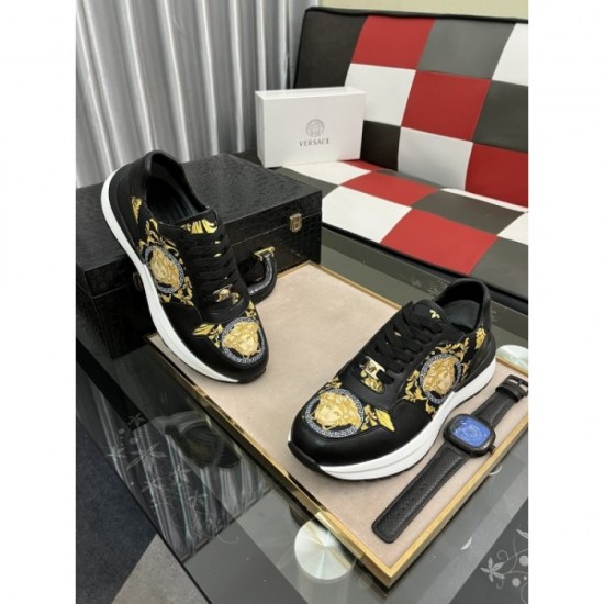 2022SS Men's Sneakers Elegant for adults VERSACE Versace 2022SS Men's Sneakers Elegant for adults VERSACE Versace