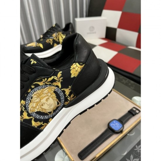 2022SS Men's Sneakers Elegant for adults VERSACE Versace 2022SS Men's Sneakers Elegant for adults VERSACE Versace