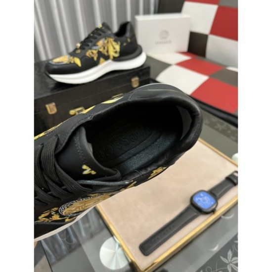 2022SS Men's Sneakers Elegant for adults VERSACE Versace 2022SS Men's Sneakers Elegant for adults VERSACE Versace