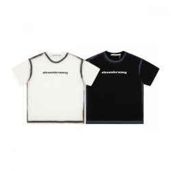 2022SS Popular item ALEXANDER WANG Alexander Wang Men's and women's short sleeve T-shirt