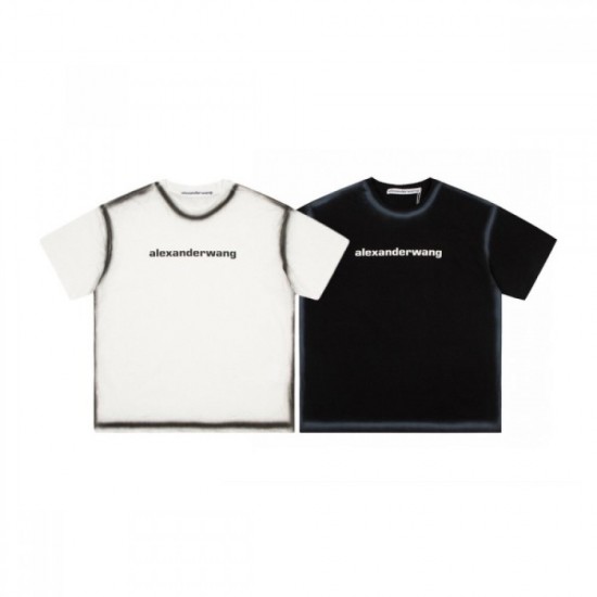 2022SS Popular item ALEXANDER WANG Alexander Wang Men's and women's short sleeve T-shirt 2022SS Popular item ALEXANDER WANG Alexander Wang Men's and women's short sleeve T-shirt