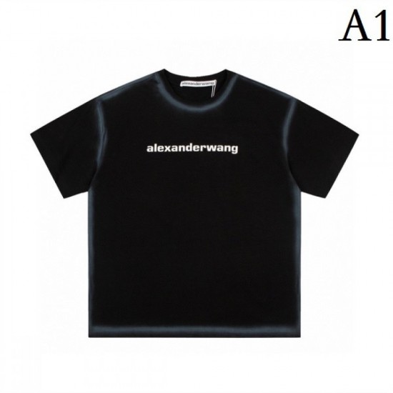 2022SS Popular item ALEXANDER WANG Alexander Wang Men's and women's short sleeve T-shirt 2022SS Popular item ALEXANDER WANG Alexander Wang Men's and women's short sleeve T-shirt