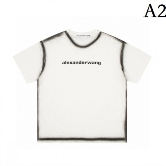 2022SS Popular item ALEXANDER WANG Alexander Wang Men's and women's short sleeve T-shirt 2022SS Popular item ALEXANDER WANG Alexander Wang Men's and women's short sleeve T-shirt