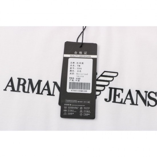 ARMANI Men's Short Sleeve T-shirt 2022 New Unique Spring / Summer Coordination Armani Multicolor Selectable ARMANI Men's Short Sleeve T-shirt 2022 New Unique Spring / Summer Coordination Armani Multicolor Selectable