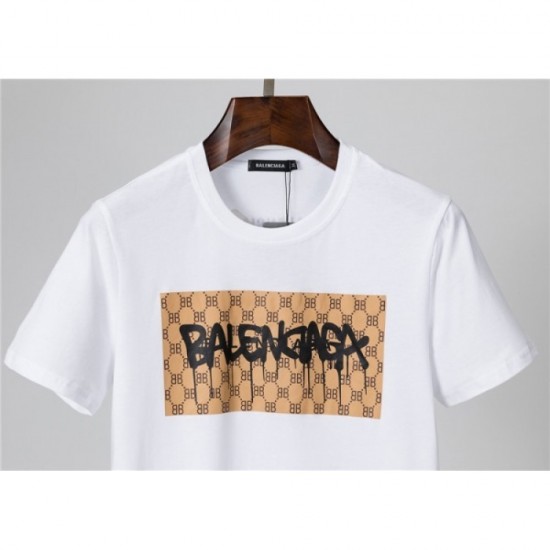 BALENCIAGA Men's short sleeve T-shirt 2022 New item with high expectations Balenciaga BALENCIAGA Men's short sleeve T-shirt 2022 New item with high expectations Balenciaga