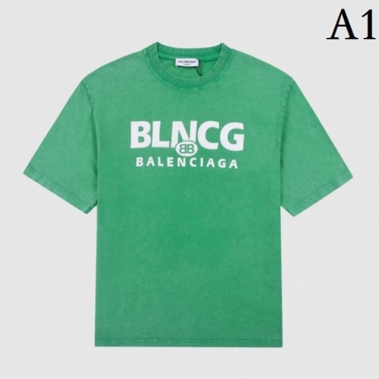 2022SS Outstanding breathability BALENCIAGA Balenciaga Men's and women's short-sleeved T-shirt 2022SS Outstanding breathability BALENCIAGA Balenciaga Men's and women's short-sleeved T-shirt