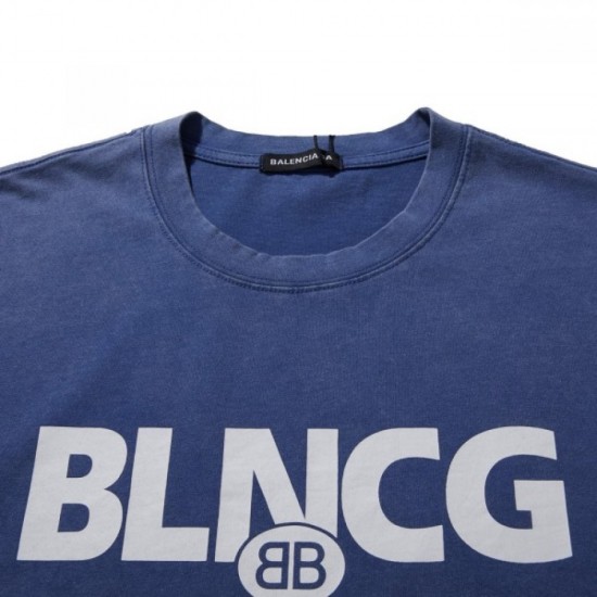 2022SS Outstanding breathability BALENCIAGA Balenciaga Men's and women's short-sleeved T-shirt 2022SS Outstanding breathability BALENCIAGA Balenciaga Men's and women's short-sleeved T-shirt