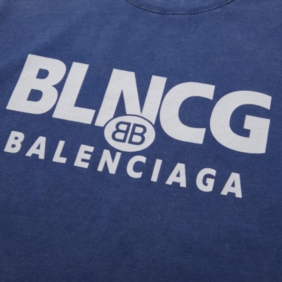 2022SS Outstanding breathability BALENCIAGA Balenciaga Men's and women's short-sleeved T-shirt 2022SS Outstanding breathability BALENCIAGA Balenciaga Men's and women's short-sleeved T-shirt