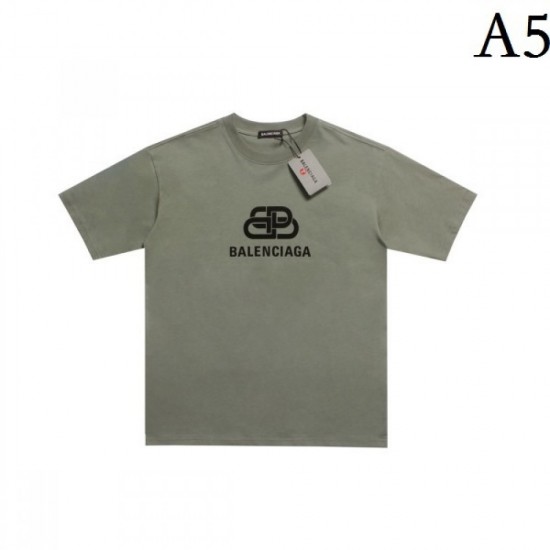 2022SS High Grade BALENCIAGA Balenciaga Men's and Women's Short Sleeve T-shirt 2022SS High Grade BALENCIAGA Balenciaga Men's and Women's Short Sleeve T-shirt