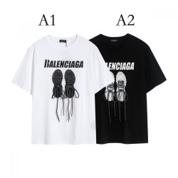 2022SS Design High BALENCIAGA Balenciaga Men's and Women's Short Sleeve T-shirt