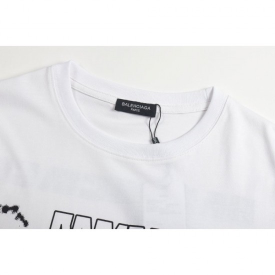 2022SS Overwhelmingly popular BALENCIAGA Balenciaga Men's and women's short-sleeved T-shirt 2022SS Overwhelmingly popular BALENCIAGA Balenciaga Men's and women's short-sleeved T-shirt