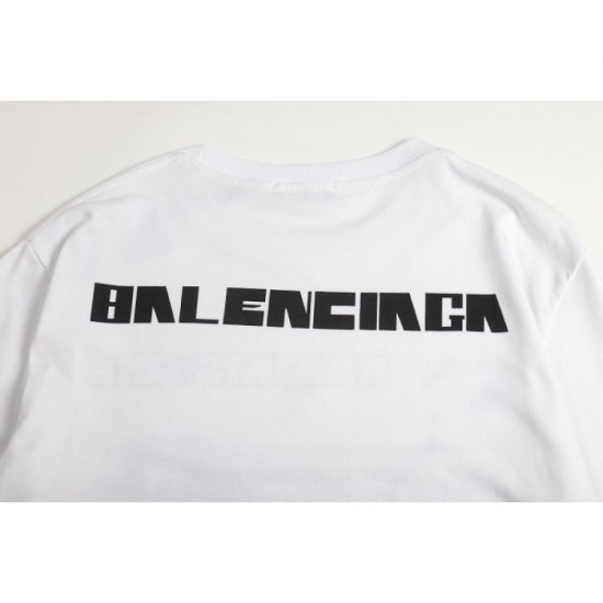 2022SS Overwhelmingly popular BALENCIAGA Balenciaga Men's and women's short-sleeved T-shirt 2022SS Overwhelmingly popular BALENCIAGA Balenciaga Men's and women's short-sleeved T-shirt