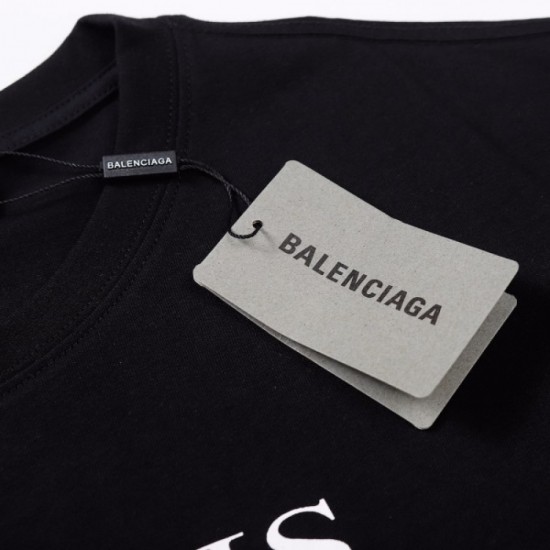 2022SS Presence group BALENCIAGA Balenciaga Men's and women's short-sleeved T-shirt 2022SS Presence group BALENCIAGA Balenciaga Men's and women's short-sleeved T-shirt