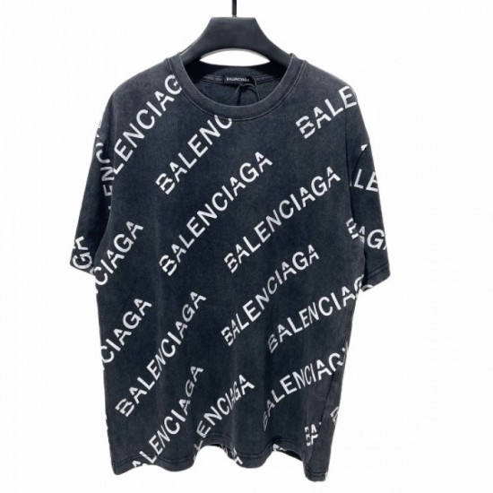 2022SS Attention point BALENCIAGA Balenciaga Men's and women's short-sleeved T-shirt 2022SS Attention point BALENCIAGA Balenciaga Men's and women's short-sleeved T-shirt