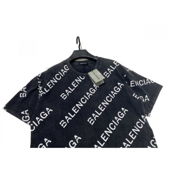 2022SS Attention point BALENCIAGA Balenciaga Men's and women's short-sleeved T-shirt 2022SS Attention point BALENCIAGA Balenciaga Men's and women's short-sleeved T-shirt