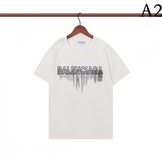 BALENCIAGA Balenciaga 2022SS men's short sleeve T-shirt has a bright atmosphere BALENCIAGA Balenciaga 2022SS men's short sleeve T-shirt has a bright atmosphere