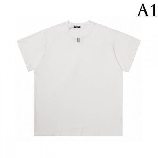BALENCIAGA Balenciaga 2022SS men's short-sleeved T-shirt summer new work with a sense of stability BALENCIAGA Balenciaga 2022SS men's short-sleeved T-shirt summer new work with a sense of stability