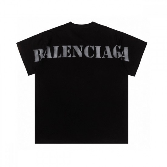 BALENCIAGA Balenciaga 2022SS men's short-sleeved T-shirt summer new work with a sense of stability BALENCIAGA Balenciaga 2022SS men's short-sleeved T-shirt summer new work with a sense of stability