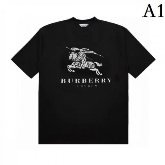 2022SS Shining luxury BURBERRY Men's and women's short-sleeved T-shirt 2022SS Shining luxury BURBERRY Men's and women's short-sleeved T-shirt