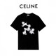 2022SS High overseas approval rating! CELINE Celine Men's and Women's Short Sleeve T-shirt 2022SS High overseas approval rating! CELINE Celine Men's and Women's Short Sleeve T-shirt