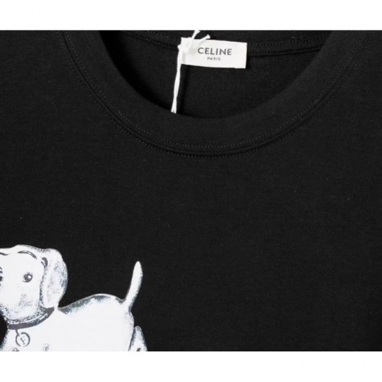 2022SS High overseas approval rating! CELINE Celine Men's and Women's Short Sleeve T-shirt 2022SS High overseas approval rating! CELINE Celine Men's and Women's Short Sleeve T-shirt