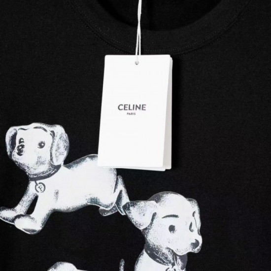 2022SS High overseas approval rating! CELINE Celine Men's and Women's Short Sleeve T-shirt 2022SS High overseas approval rating! CELINE Celine Men's and Women's Short Sleeve T-shirt