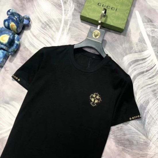 CHROME HEARTS Men's short-sleeved T-shirt 2022 New topic product Chrome Hearts CHROME HEARTS Men's short-sleeved T-shirt 2022 New topic product Chrome Hearts