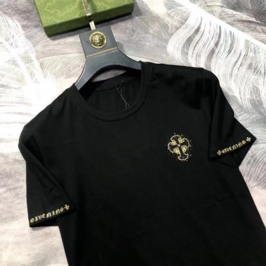CHROME HEARTS Men's short-sleeved T-shirt 2022 New topic product Chrome Hearts CHROME HEARTS Men's short-sleeved T-shirt 2022 New topic product Chrome Hearts