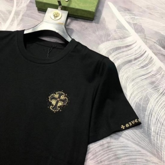 CHROME HEARTS Men's short-sleeved T-shirt 2022 New topic product Chrome Hearts CHROME HEARTS Men's short-sleeved T-shirt 2022 New topic product Chrome Hearts