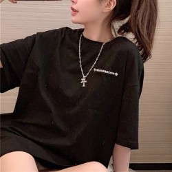 2022SS High quality material CHROME HEARTS Chrome Hearts unisex short sleeve T-shirt