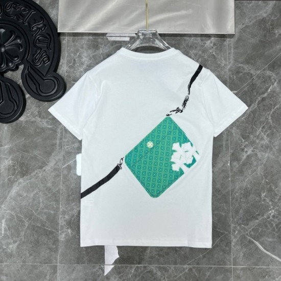 Men's T-shirt with charm 2022SS CHROME HEARTS Chrome Hearts Men's T-shirt with charm 2022SS CHROME HEARTS Chrome Hearts
