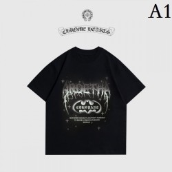 2022SS short-sleeved T-shirt excellent comfort CHROME HEARTS Chrome Hearts
