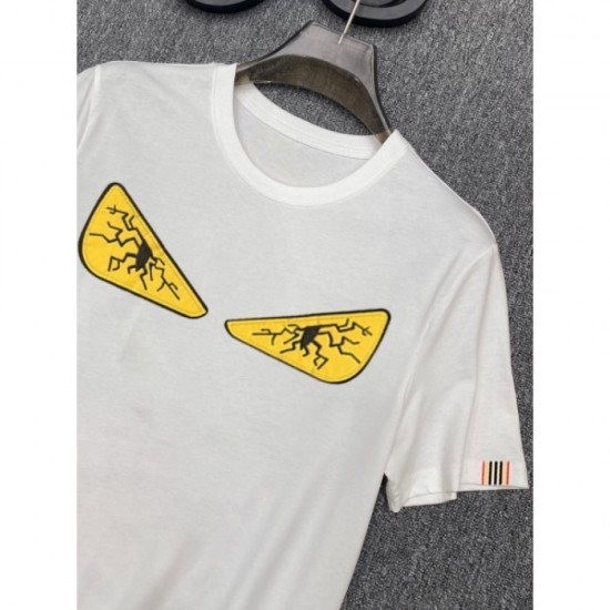 FENDI Men's Short Sleeve T-shirt 2022 New Eye-catching-Designed Fendi FENDI Men's Short Sleeve T-shirt 2022 New Eye-catching-Designed Fendi