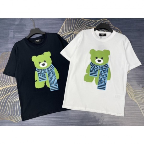 2022SS Hottest Domestic sold out Limited quantity FENDI FENDI Men's and women's short sleeve T-shirt 2022SS Hottest Domestic sold out Limited quantity FENDI FENDI Men's and women's short sleeve T-shirt