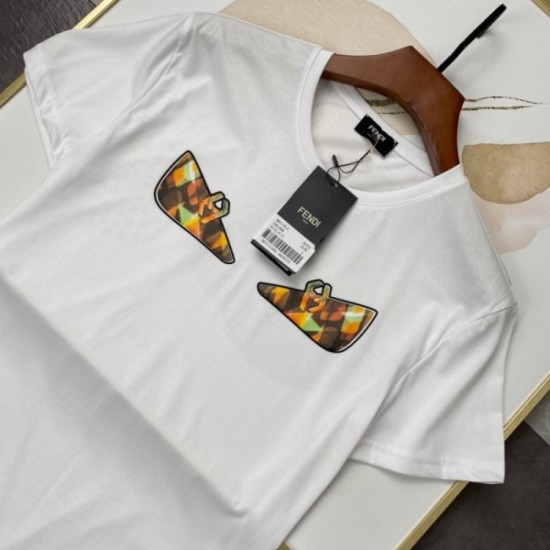 [Cheap] Luxury goods mail order Men's T-shirt 2022SS FENDI Fendi