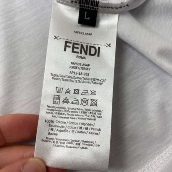 [Cheap] Luxury goods mail order Men's T-shirt 2022SS FENDI Fendi