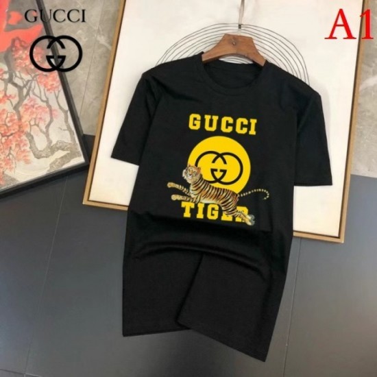 GUCCI Men's Short Sleeve T-shirt 2022 New Korean Fashion Gucci GUCCI Men's Short Sleeve T-shirt 2022 New Korean Fashion Gucci
