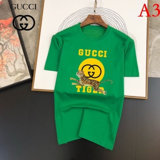 GUCCI Men's Short Sleeve T-shirt 2022 New Korean Fashion Gucci GUCCI Men's Short Sleeve T-shirt 2022 New Korean Fashion Gucci
