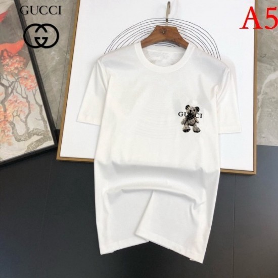 GUCCI Men's Short Sleeve T-shirt 2022 New Super Rare Difficult to Obtain Gucci GUCCI Men's Short Sleeve T-shirt 2022 New Super Rare Difficult to Obtain Gucci