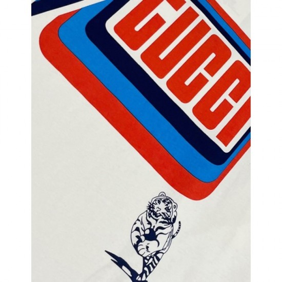 2022SS New Limited Adult Ele GUCCI Gucci Men's Short Sleeve T-shirt 2022SS New Limited Adult Ele GUCCI Gucci Men's Short Sleeve T-shirt