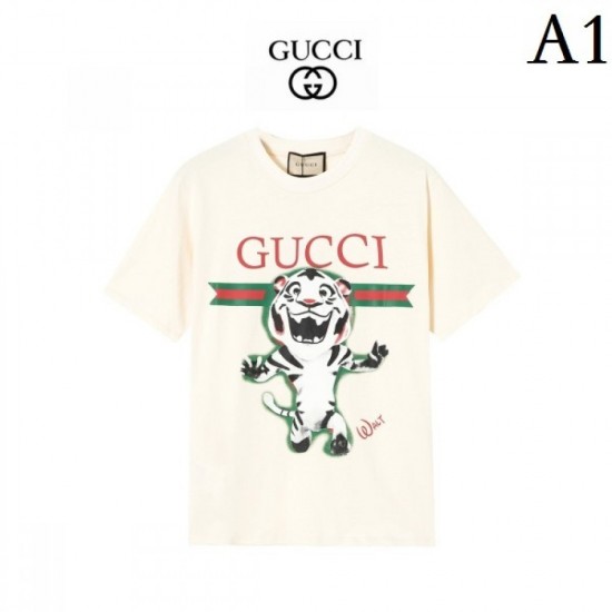 2022SS Popular GUCCI Gucci men's and women's short-sleeved T-shirt 2022SS Popular GUCCI Gucci men's and women's short-sleeved T-shirt