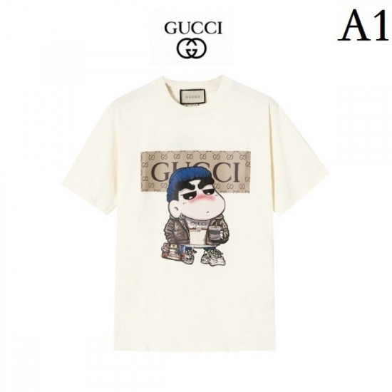 2022SS New limited edition very beautiful color GUCCI Gucci Men's and women's short sleeve T-shirt 2022SS New limited edition very beautiful color GUCCI Gucci Men's and women's short sleeve T-shirt