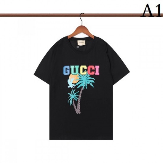 GUCCI Gucci 2022SS men's short-sleeved T-shirt latest brand new is hot GUCCI Gucci 2022SS men's short-sleeved T-shirt latest brand new is hot