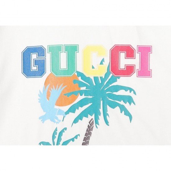 GUCCI Gucci 2022SS men's short-sleeved T-shirt latest brand new is hot GUCCI Gucci 2022SS men's short-sleeved T-shirt latest brand new is hot