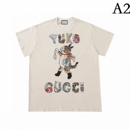 GUCCI Gucci 2022SS men's short-sleeved T-shirt is a very popular new work GUCCI Gucci 2022SS men's short-sleeved T-shirt is a very popular new work