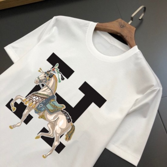 HERMES Men's Short Sleeve T-shirt 2022 New Hermes that seems to be bright spring and summer HERMES Men's Short Sleeve T-shirt 2022 New Hermes that seems to be bright spring and summer